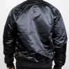 Philadelphia 76ers Black Tonal Satin Jacket