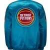Pistons Ty Mopkins Teal Satin JacketPistons Ty Mopkins Teal Satin Jacket