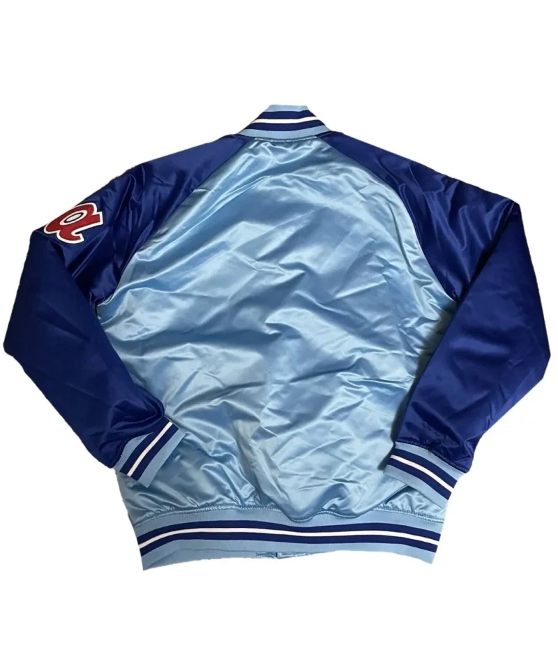 Reload Atlanta Braves Blue Satin Jacket