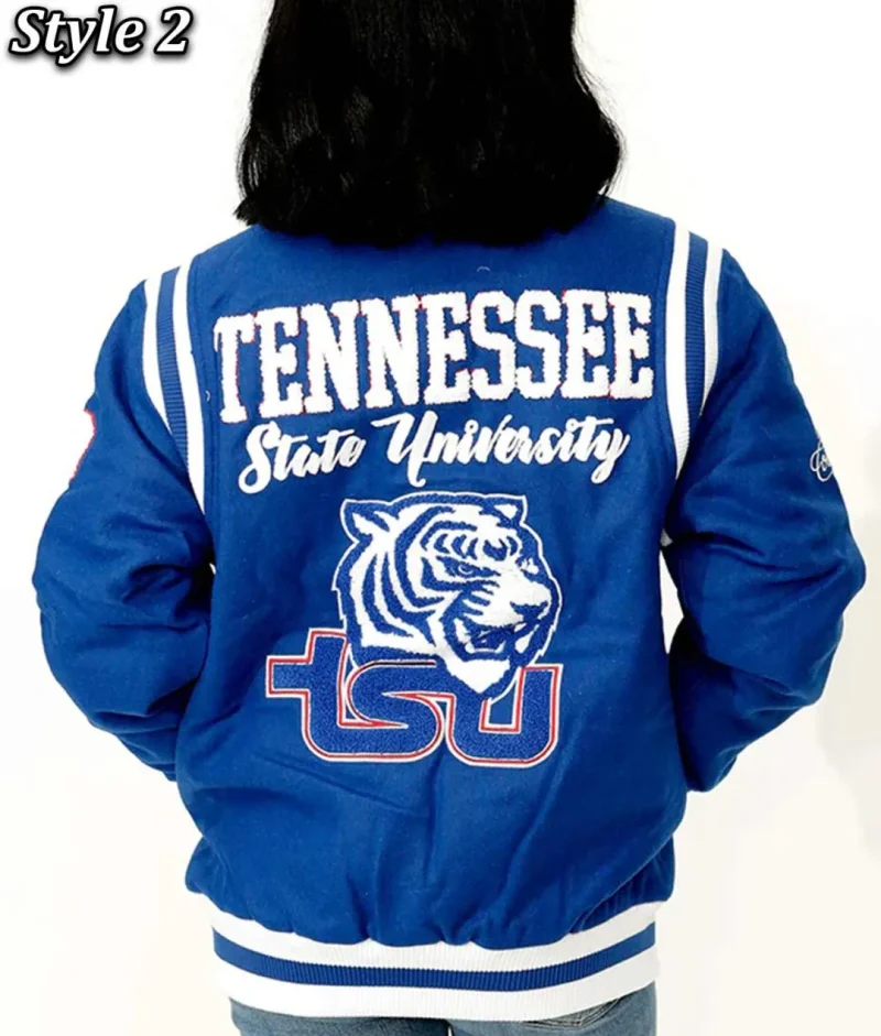 Tennessee State Royal Varsity Wool Jacket