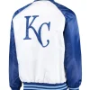 White/Royal Kansas City Royals Clean-Up Hitter Jacket