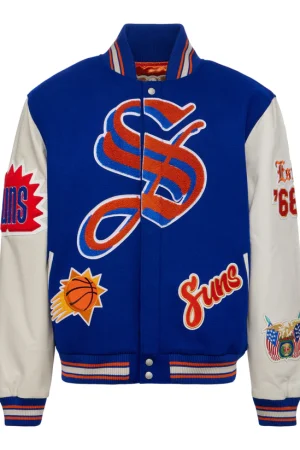 Phoenix Suns Wool & Leather Varsity Jacket