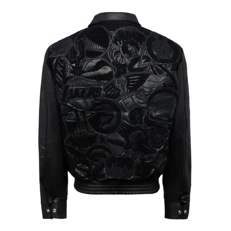 NBA Megapatch Wool & Leather Jacket