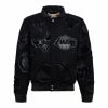 NBA Collage Wool & Leather Patches Jacket Black/black