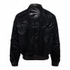 NBA Collage Wool & Leather Patches Jacket Black/black