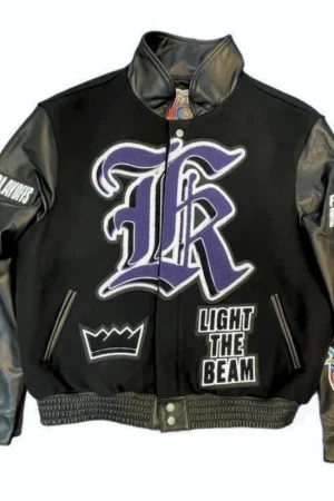 Sacramento Kings Wool & Leather Varsity Jacket