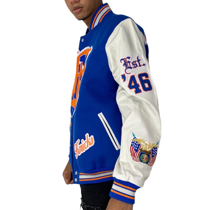Jeff Hamilton Wool and Leather Varsity Jacket