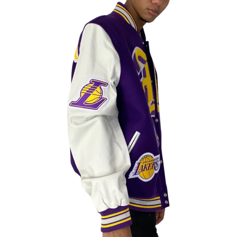 Lakers Wool & Leather Varsity Jacket