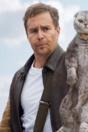 Argylle 2024 Sam Rockwell Leather Jacket