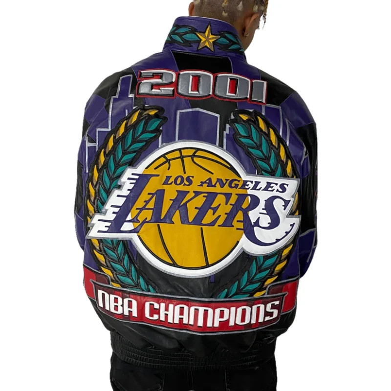 Lakers 2001 Championship Genuine Leather Jacket