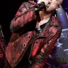 Michael Kiske Halloween Music Festival Red Leather Jacket
