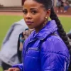Mbali Hadebe Miseducation S01 Blue Puffer Jacket