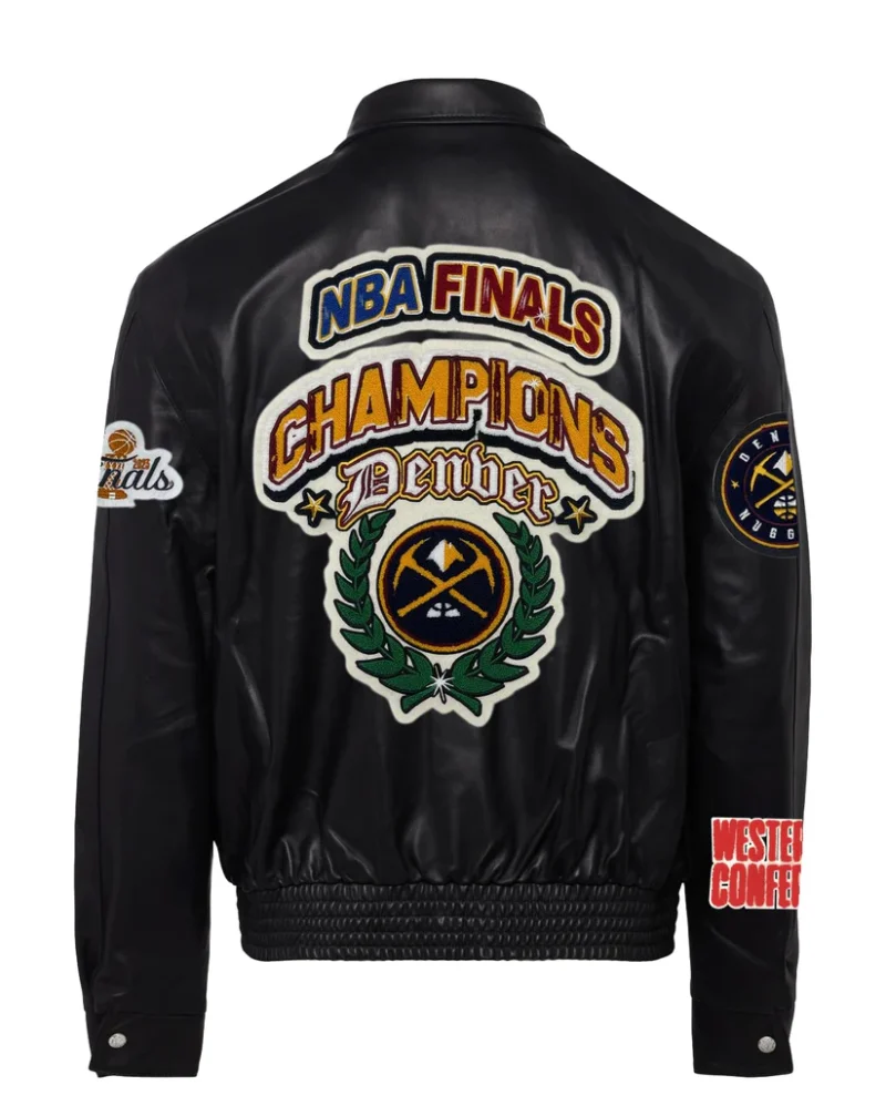 Denver Nuggets NBA Championship Leather Jacket