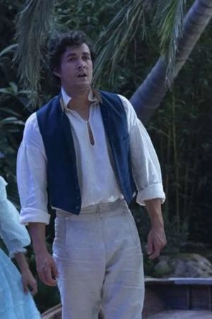 The Little Mermaid Jonah Hauer-King Blue Vest