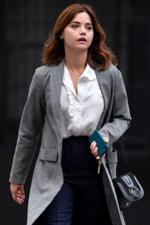 Wilderness 2023 Jenna Coleman Grey Coat