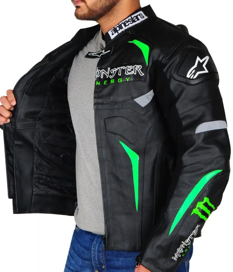 Men’s Alpinestars Monster Energy Motorcycle Leather Jacket