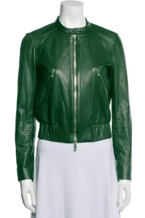 The Originals S03 Leah Pipes Green Leather Jacket