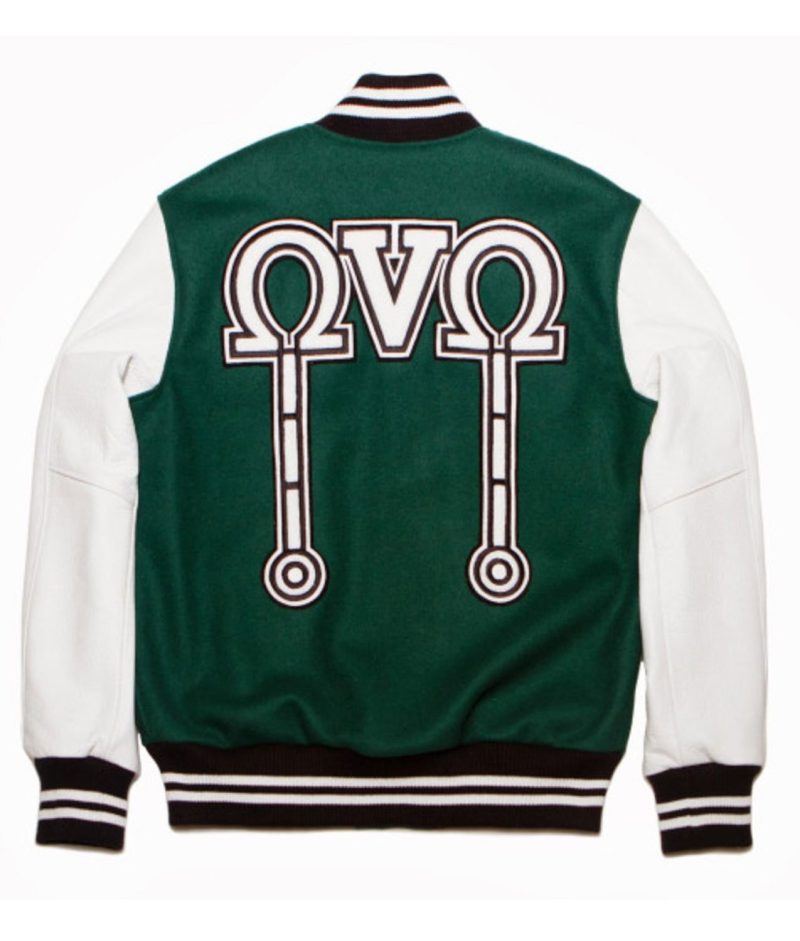 October’s Very Own Green Letterman Varsity Jacket