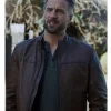 The Wedding Cottage Brendan Penny Brown Leather Jacket