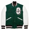 October’s Very Own Green Letterman Varsity Jacket