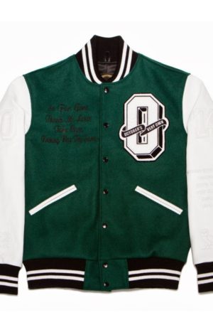 October’s Very Own Green Letterman Varsity Jacket