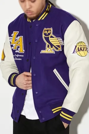OVO Los Angeles Lakers Varsity Jacket