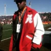 Alabama Crimson Tide Red and White Varsity Jacket