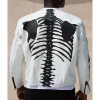 Vanson Skeleton White Leather Jacket
