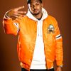Deshaun Watson Cleveland Browns NFL Orange Varsity Jacket