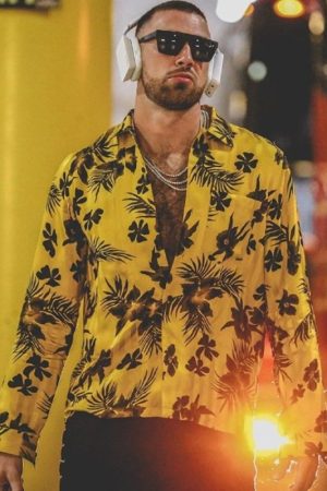 Travis Kelce Floral Printed Shirt