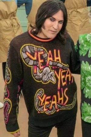 Bake Off Noel Fielding YEAH YEAH YEAHS Snake Jumper