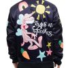 Black That’s All Folks Satin Jacket