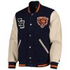 Chicago Bears Tommy Hilfiger Navy Varsity Jacket