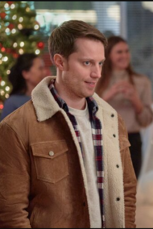 Christmas By Design Jonathan Keltz Brown Leather Jacket