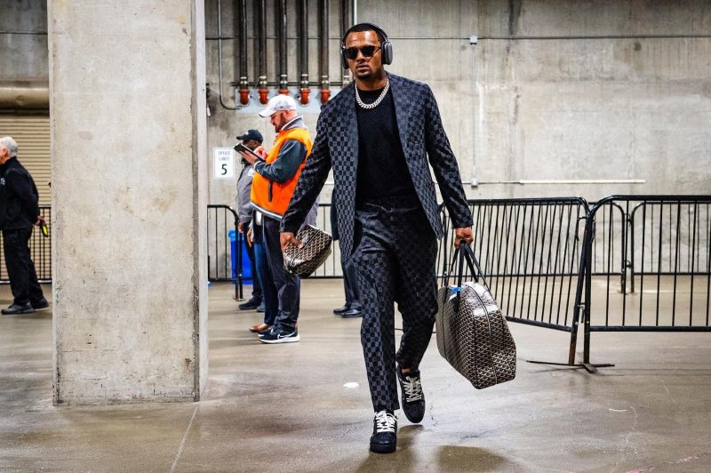 Deshaun Watson Blue Checkered Suit