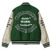 Gigi Hadid Green Varsity Jacket