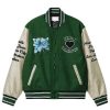 Gigi Hadid Green Varsity Jacket