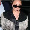 Lady Gaga Black Fringe Leather Jacket