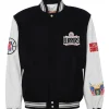 Los Angeles Clippers Wool & Leather Black / White Varsity Jacket