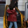 Dakota Johnson Madame Web Leather Jacket