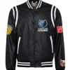 Memphis Grizzlies Vegan Black Leather Jacket