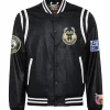 Milwaukee Bucks Vegan Black Leather Jacket