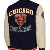 Chicago Bears Tommy Hilfiger Navy Varsity Jacket