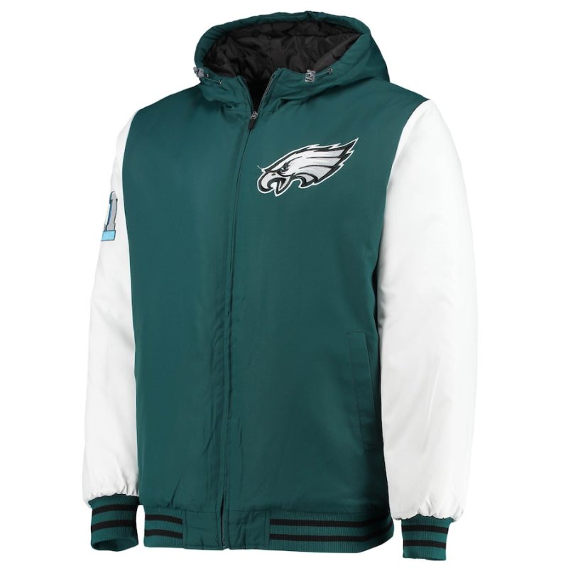 Philadelphia Eagles Green Varsity Full-zip Jacket