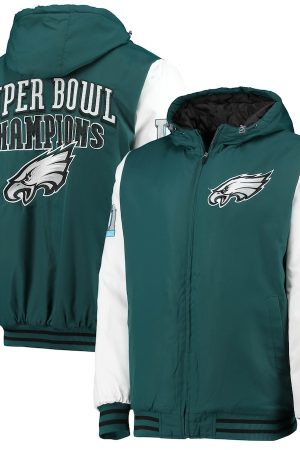 Philadelphia Eagles Green Varsity Full-zip Jacket