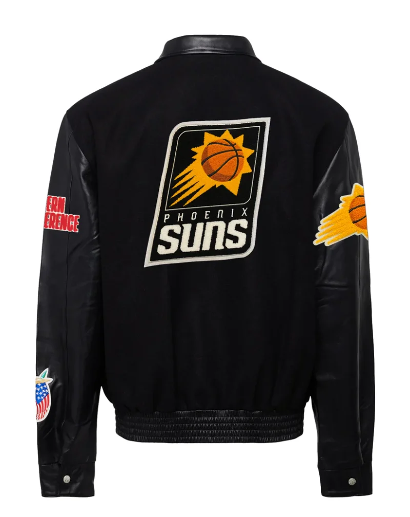 Phoenix Suns Wool & Leather Black Jacket