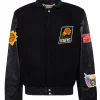 Phoenix Suns Wool & Leather Black Jacket