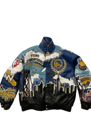 Golden State Warriors 7th Championship Leather Jacket
