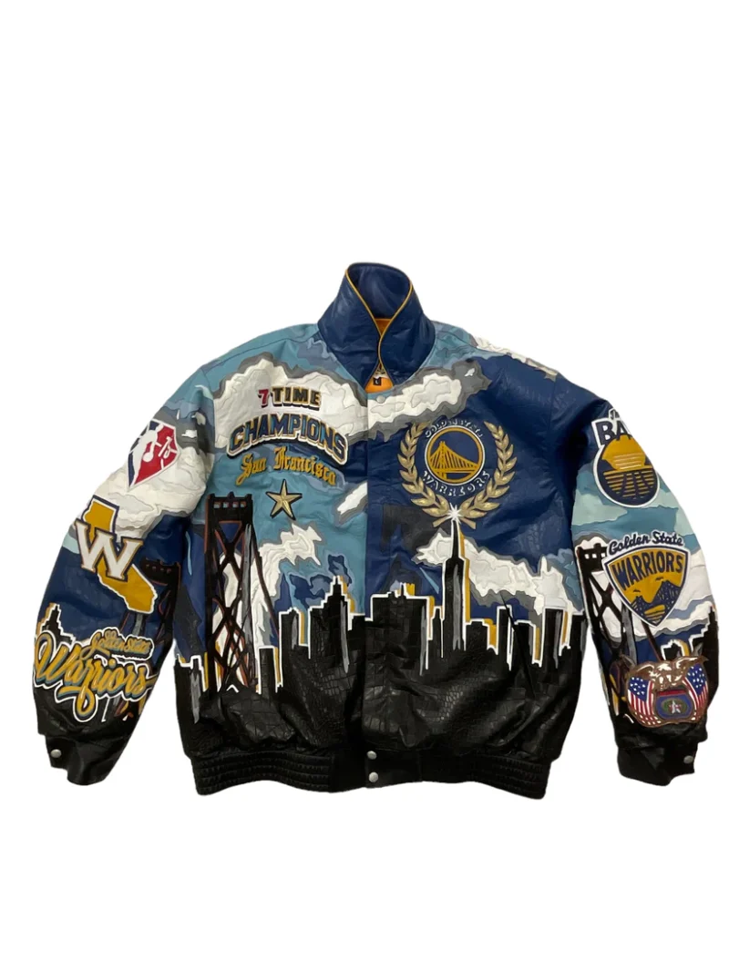 Golden State Warriors 7th Championship Leather Jacket