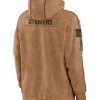 Pittsburgh Steelers Salute to Service Club Brown Hoodie